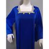 Four Square Collar Gold Silk Diamond Middle East Indonesia Saudi Arabia Turkey Dubai Robe Dress Dresses