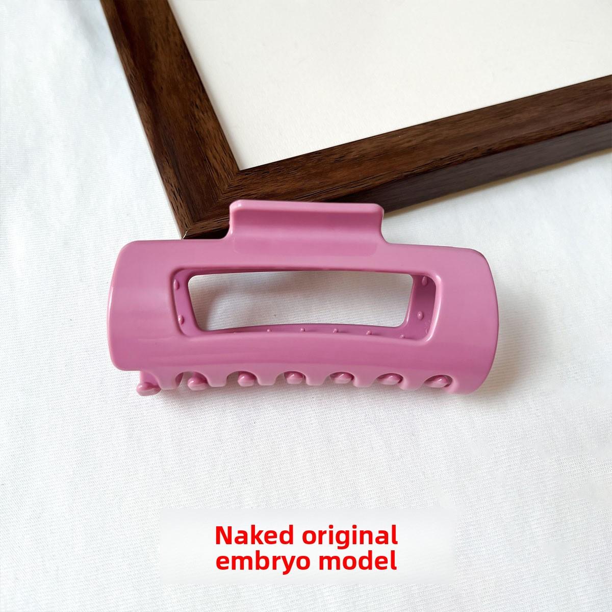 2026 Soft Silicone Square Shark Hair Claw, Gentle No-Damage Hair Clip for Women pink arc shape