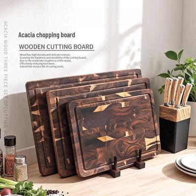 Acacia Wood Cutting Board with Water Groove