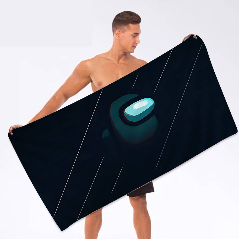 Hot Game A-among U-us Beach Towel Colorful Bath Towels for Girl Microfiber Quick Dry Custom Sand Free Beach Yoga Spa Gym Pool