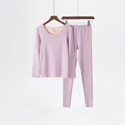 New Autumn and Winter Ladies' Thickened Autumn Clothes and Trousers Suit Darlon Thermal Underwear Long Sleeve Two-piece Set