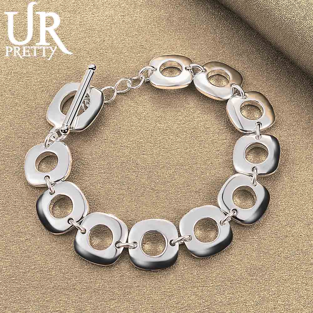925 Sterling Silver Classic Square Chain Fashion Wedding Jewelry