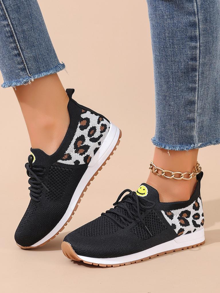Foreign Trade Large Size Women's Casual Shoes 2025 New Flat-soled Sports Shoes Versatile Korean Version Mesh Breathable Single Shoes