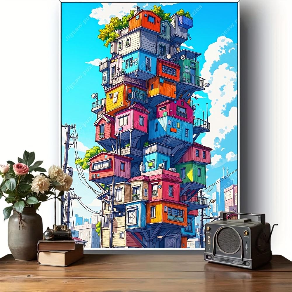 2000/1314/1000/520 peças, Quebra-Cabeças, Diversão em Família Quebra-Cabeça para Adultos, Cuboide Portátil Arte DIY Decoração, Quebra-Cabeças DIY, Papel de Alta Qualidade