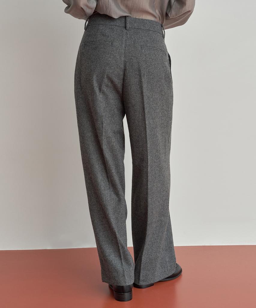 Oeoseoul Classic Wool Pants [Charcoal Gray]