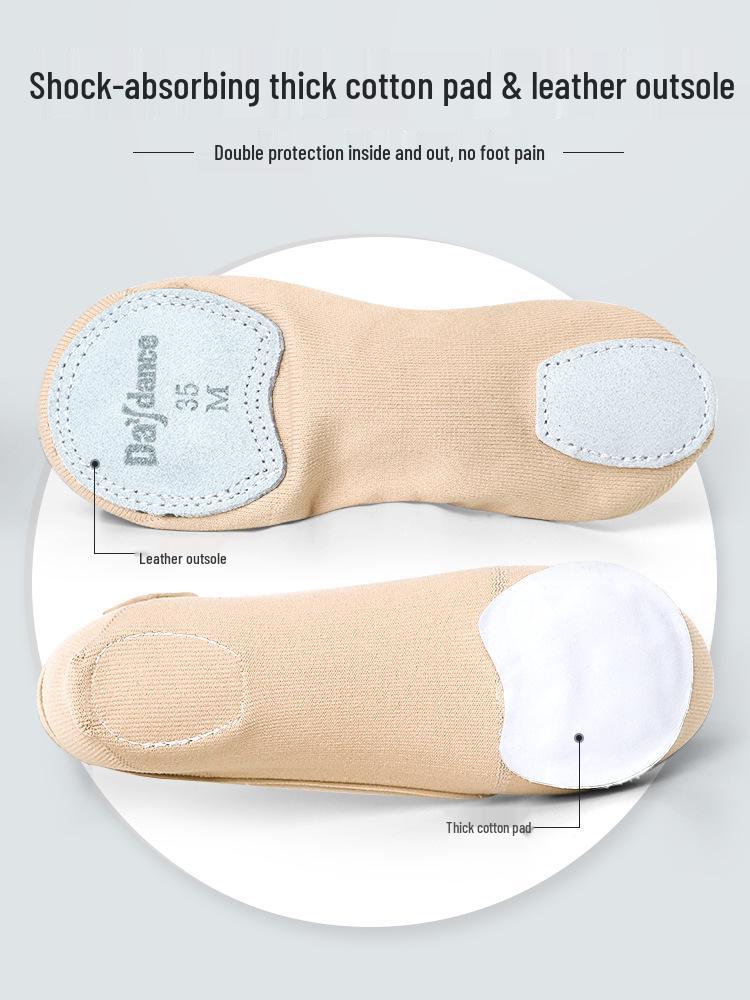 Women's Stretch Fabric Dance & Yoga Shoes: Soft Sole, Flyknit, Cat Paw, Ballet Shaping.