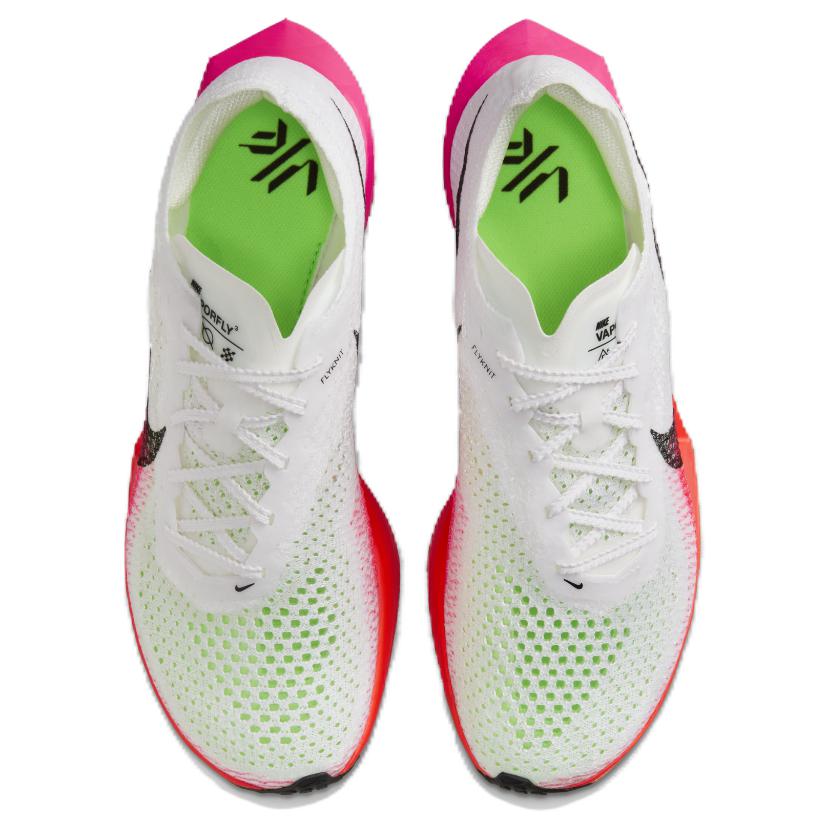 Nike ZoomX Vaporfly 3 White Bright Crimson Fierce Pink Women's Running Shoes HF4995-100