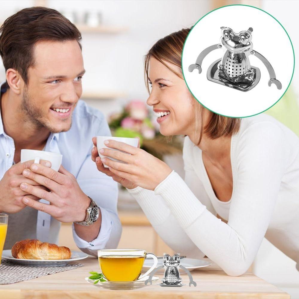 Frog Design Tea Infuser Ball Stainless Steel Tea Diffuser Filter Flower Tea