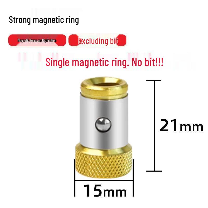 Anti-Slip Magnetic Ring Screwdriver Bit with Universal Strong Magnet