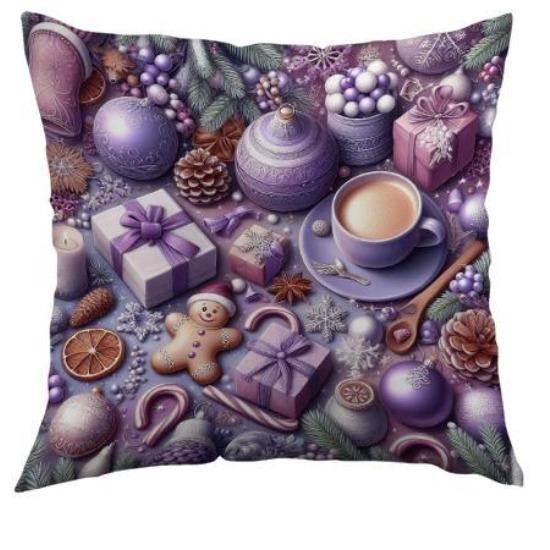 High-end Christmas Throw Pillowcase Core-free Polyester Bedside Cushion Sofa Cushion