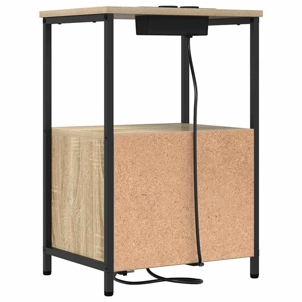 Nightstand 2 pcs Sonoma Oak 40 x 31 x 60 cm engineered wood