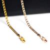 Rose Gold/gold Color Plain Chain for Women's Daily Jewelry