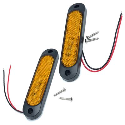 TIGRE BLANC LED Reflektor Univerzální Boční obrysové světlo Malé blinkry 24V 24V Sada 2 ks Žlutá Jantarová