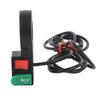 2 In 1 Motorcycle Handlebar Switch Multifunctional Forward Reverse Horn Button Switch for Scooter 1.5 M Cable