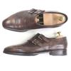Great John Lobb Dress Shoes Chapel 8000 Last Double Monk Strap Dark Brown Used