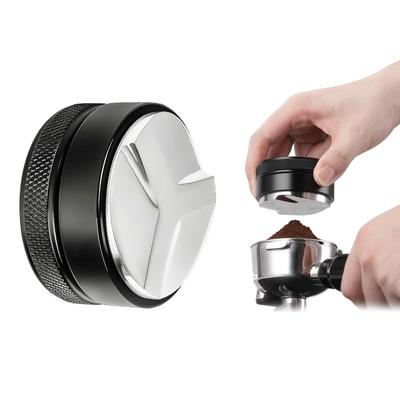 Yowodana Tamper Distributor 58mm Espresso Coffee Distributor Espresso Tamper 3 Angle Slope Espresso Buried Press Deep Stainless Steel Coffee Supplies