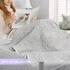 Flannel Electric Blanket 6 Temperature Levels Washable Soft Comfortable Heating Blanket With Timer Function
