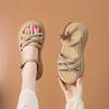 2025 Women's Shoes Wear Beach Shoes Summer Casual Sandals Women's Light Fashion Word with Thick-soled Cool Slippers