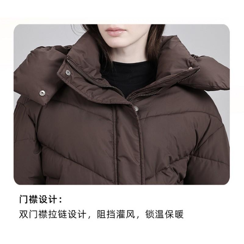 Womens Short Hooded Winter Puffer Coat Loose Fit Warm Cotton Jacket Petite Girls
