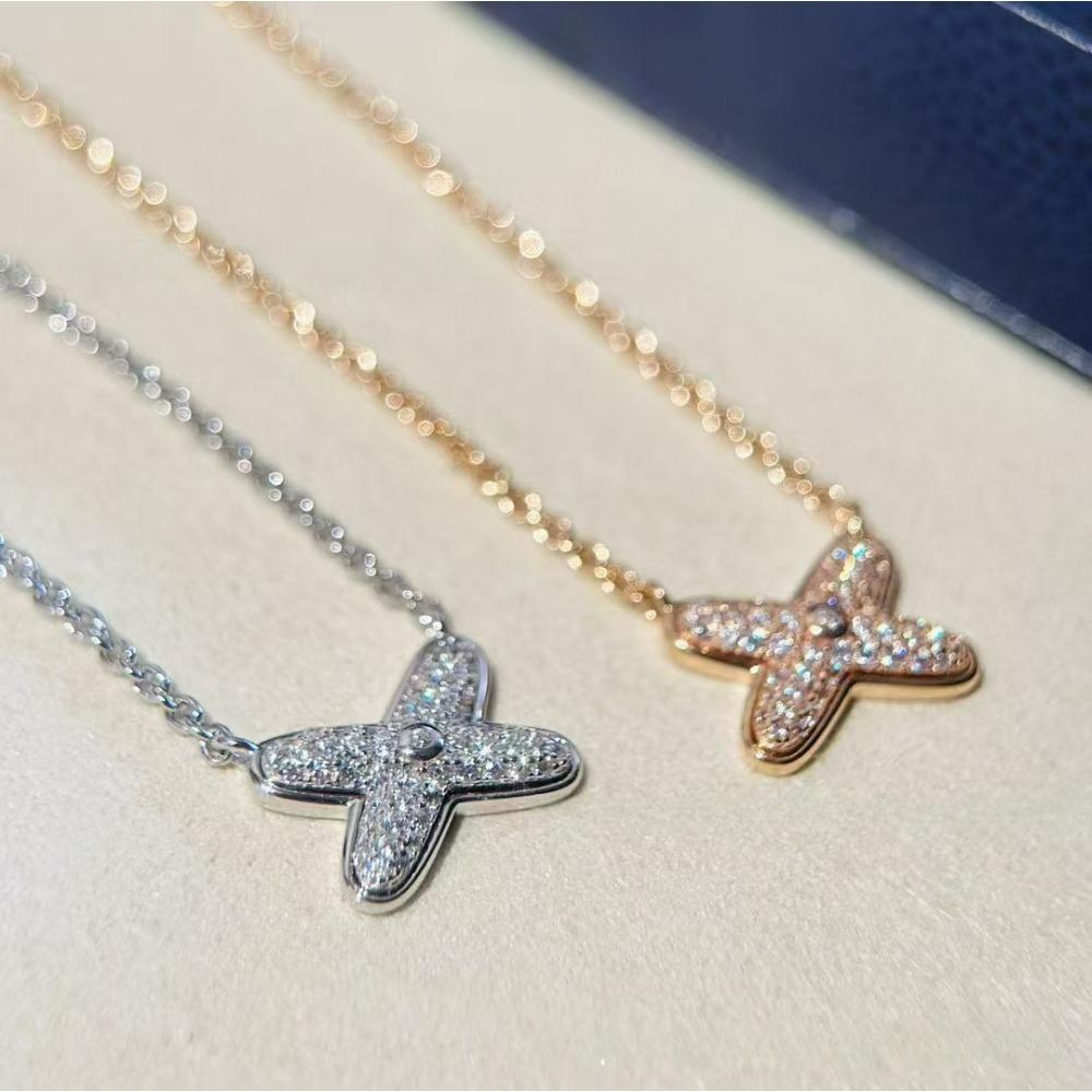 White Mother-of-petal Necklace Versatile Light Luxury Diamond High-end Temperament Women's Collarbone Chain