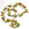 Artificial Rose & Rosehip Flower Vine for Indoor Decoration & Air Conditioner Pipe Covering