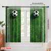 2 Stück, 2D-Flachdruck Vorhänge Fußball-Duell Vielseitig Langlebiges Polyester (ohne Stange) Ganzjährig perfekt für Schlafzimmer, Wohnzimmer
