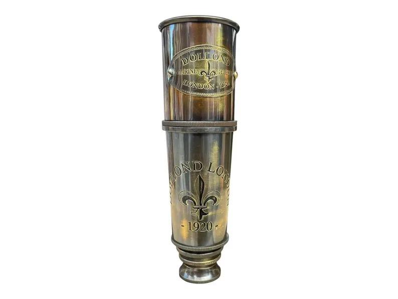 Dollond London 1920 Brass Telescope – Vintage Style Pirate Spyglass with Antique Finish