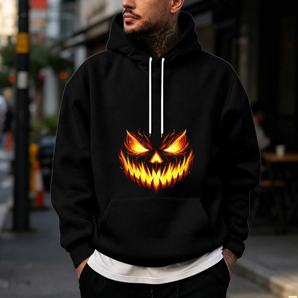Herren Halloween Motiv - Gefütterter Pullover Hoodie für Freizeitkleidung