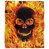 Royce McClure Silky Flaming Skull Supersoft Blanket