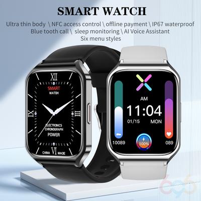 Ceas Inteligent pentru Bărbați cu Corp Ultra Subțire de 1,92", Apel Blue Tooth, NFC, Asistent Vocal, Ritm Cardiac, Sport, Fitness, Muzică, Smartwatch pentru Femei