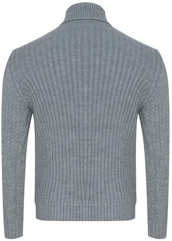 MEN'S TURTLENECK SWEATER - 3157/GRAY XXL