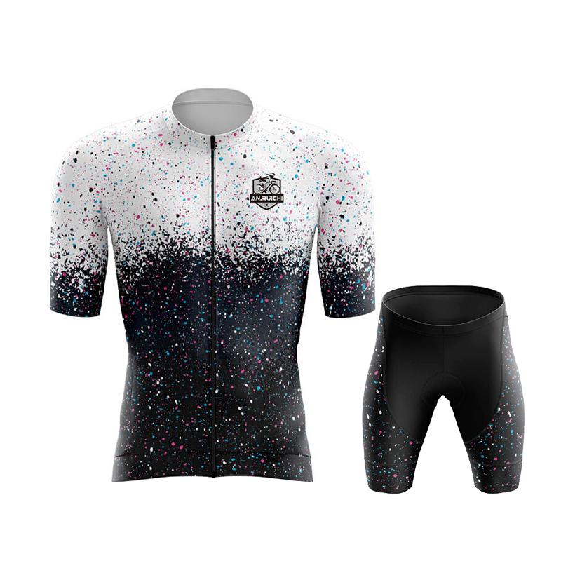 Summer Cycling Jersey Set 2023 Breathable MTB Bike Sportswear Men's Short Sleeve Bicycle Cycling Clothing Quick Dry Outdoor Riding Uniform