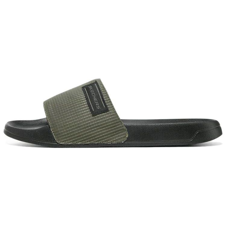 Skechers Side Lines Breathable Durable EVA Slide Sandals Men sandals Olive-Green 8790167-OLV 41