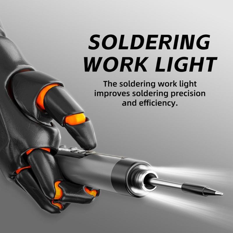 USB-kompatible Lötspitze Hohe Wärmeleitfähigkeit Kupfermaterialien Schneller Austausch Unter 30 Sekunden