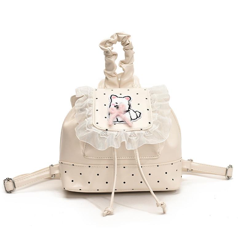 

Highland White West Terrier Bow Backpack Casual Schoolbag Fashion Bag Gifts белый