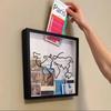 Acrylic Storage Frames Concert Plane Tickets Stub Box Travel Memory Case Postcards Photo Display Frame Desktop Wall Decoration