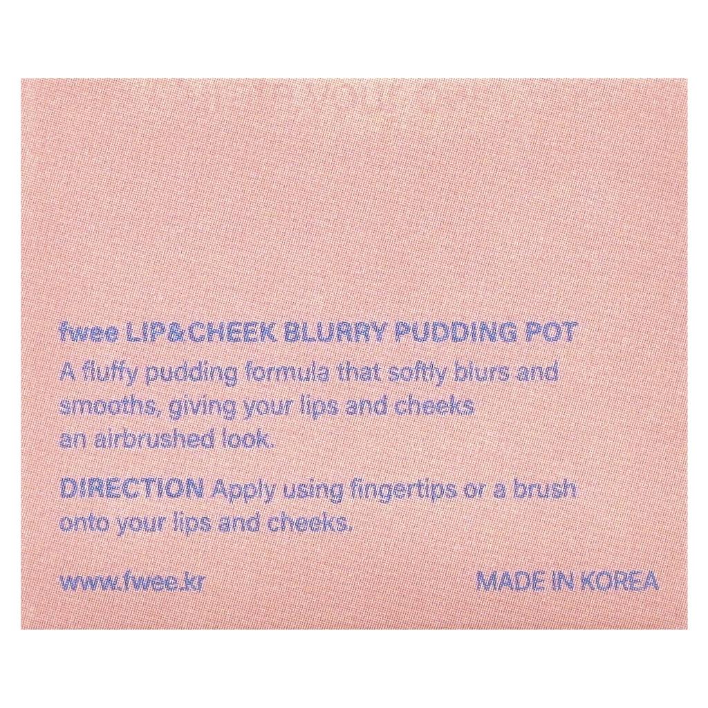 Lip & Cheek Blurry Pudding Pot, Nd04 My, 5G(0.17Oz)