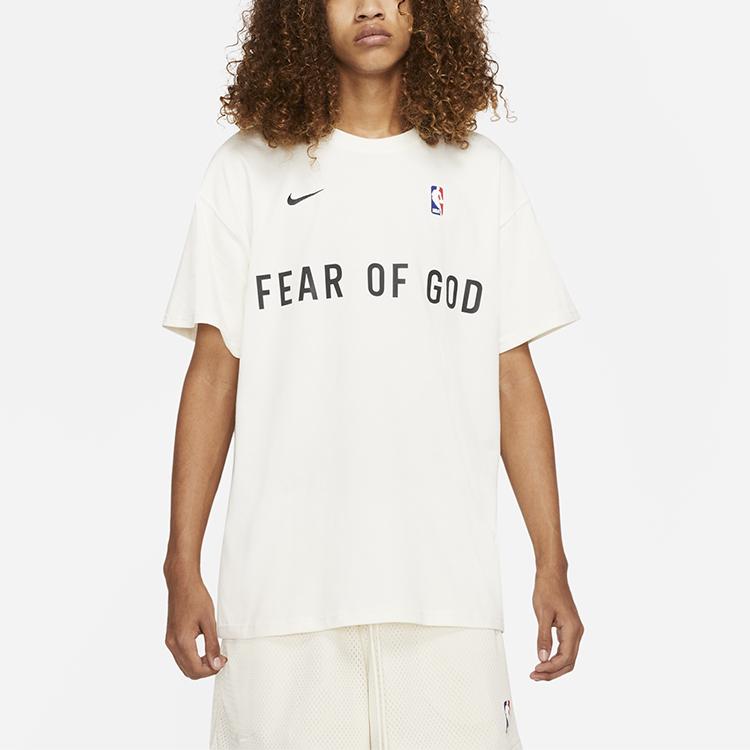 Nike X Fear of God Warm Up T-Shirt Sail Men Tops Cream CU4699-133