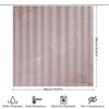Modern Geometric Shower Curtain With Rustic Pink Light Gray Stripes Decorative Bathtub Liner For Bathroom Made In China (Length: