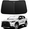 Latest BLUESEATEC New Toyota Corolla Cross Windshield Sunshade Corolla Cross Car Light Heat UV Prevents Interior Temperature Storage Bag Easy