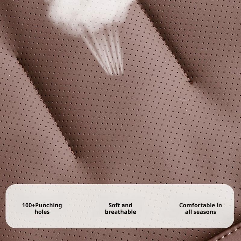 SEAMETAL Memory Foam Leg Support Extender Universal Car Seat Cushion Suede Thick Seat Padding Mat Front Seat Comfortable Pads