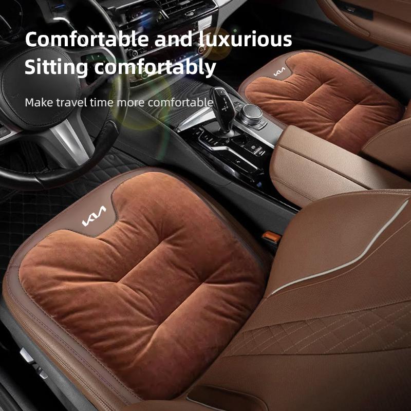 RRPM6 Flannel Car Cushion Seat Cover Auto Interior Accessories For KIA K9 Sportage Niro K5 Carnival EV6 EV9 EV3 K8 Stinger Forte Ceed