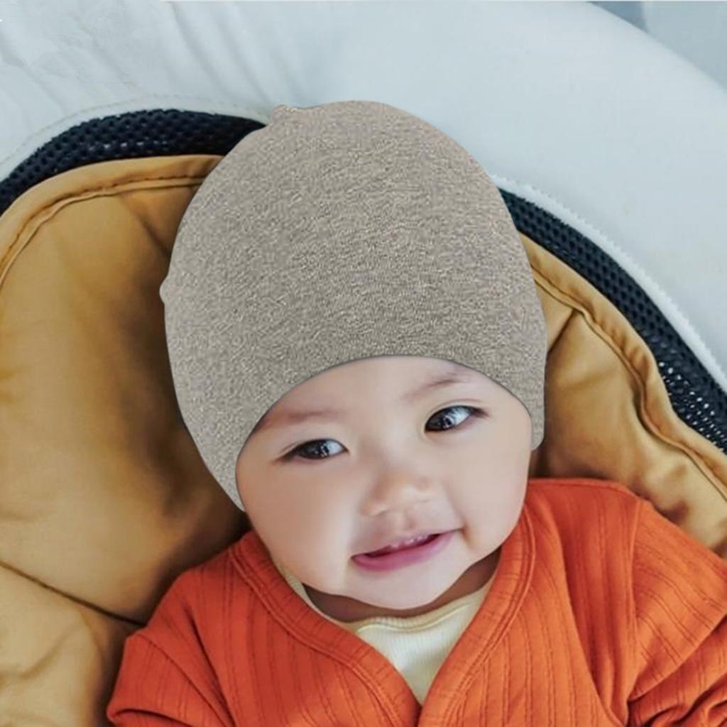 Baby Knit Beanie Hat for Infants Toddlers 6M-3Y Soft Stretchable Cotton Blend Cap Suitable for Newborns and Young Children