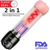 Penis Enlargement Vacuum Pump Vibrator Sex Toys for Men Artificial Vagina Real Pussy Sexy Masturbation Adult Male Masturbator