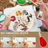 Embroidery Starter Kit Classic Embroidery Stitches Practice DIY Needlework Craft for Adult Beginner Embroidery Bag Stitches Kit
