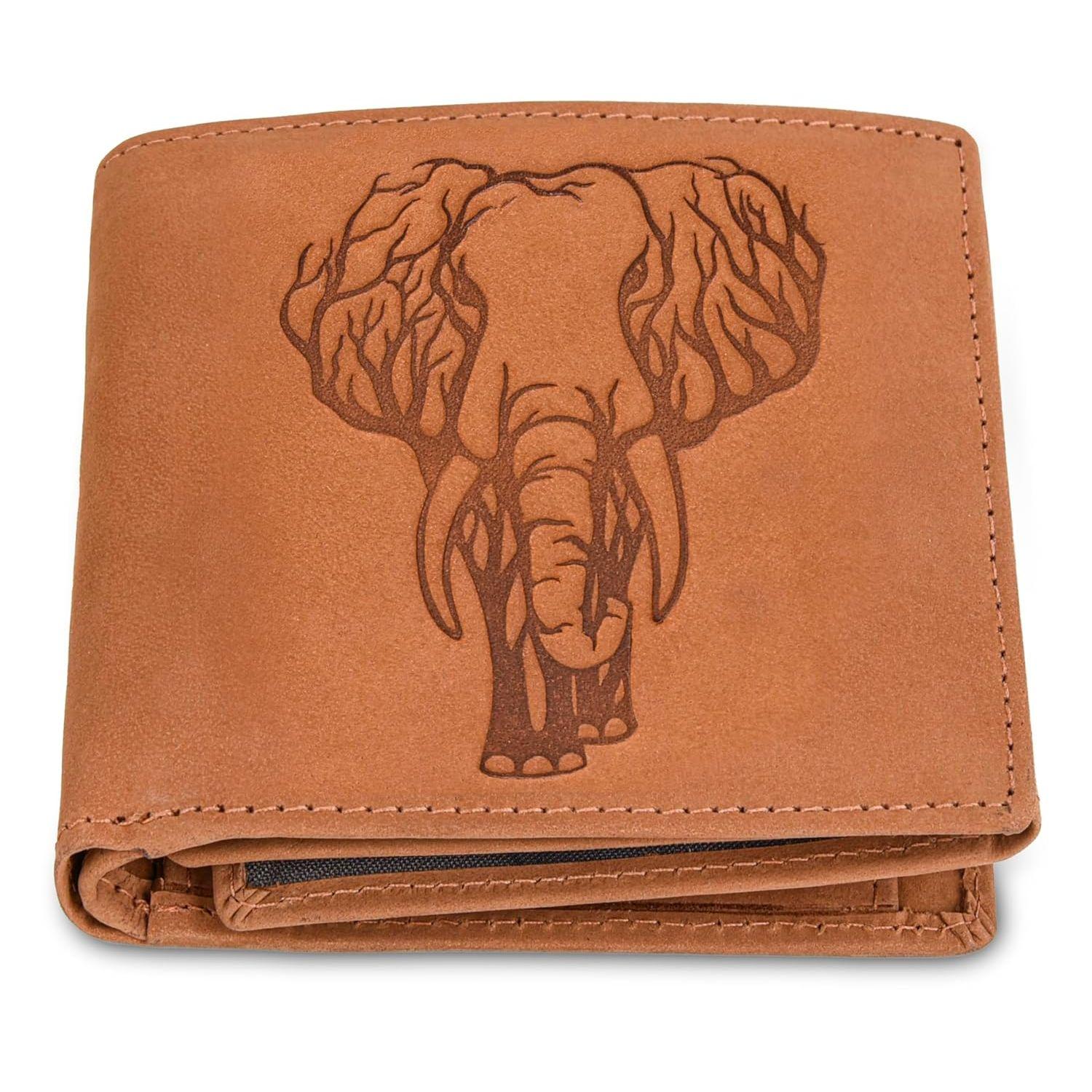 Мужской кожаный кошелек Zeus Vintage Bi-Fold, 6 отделений для карт