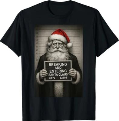 Lustige Weihnachten – Santa Claus Fahndungsfoto T-Shirt