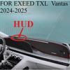 FOR EXEED TXL  Vantas 2024-2025 Car Dash Mat Dashmat Dashboard Mat Cover Sun Shade Dash Board Cover Carpet Accessories