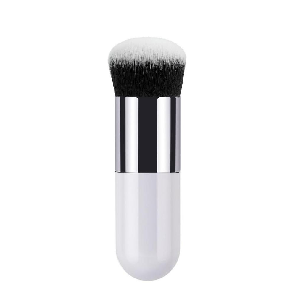 Single small fat pier foundation makeup brush, round head loose powder brush BB cream brush blush brush makeup tool brush