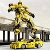 800+pcs Transforming Car Model Building Set, Optimus Prime. Bumblebee ABS Building Bricks Toy, Construction Toy Set Kids Toy